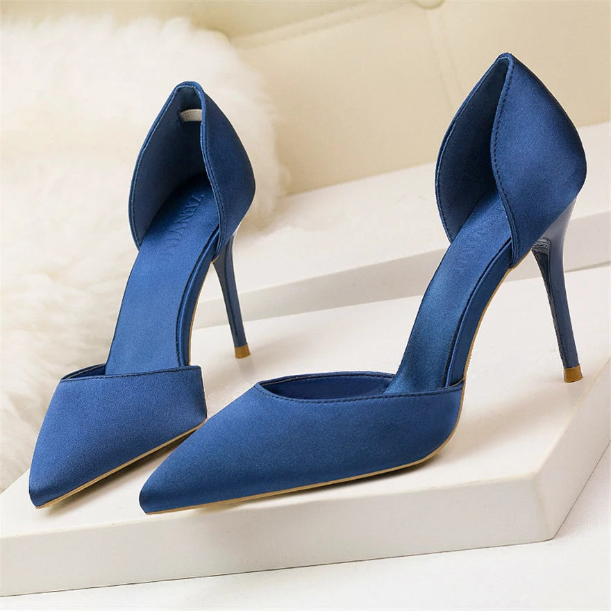 Korean Silk Pump – High Heel Office