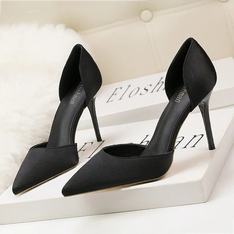 Korean Silk Pump – High Heel Office