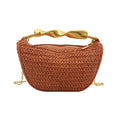 Wicker Bag with Metal Handle – Half Moon Beach