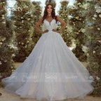 Vestido de Novia Vintage en Organza con Bordado — Personalizable