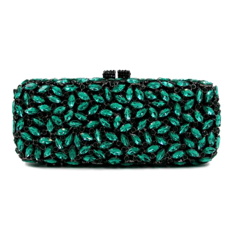 Clutch Metálico con Cristales – Bolso de Gala Multicolor