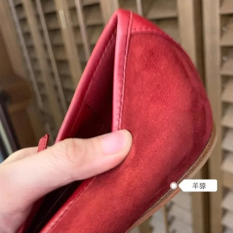 Zapato Mary Jane de Ante con Lazo – Puntera Cuadrada Casual Primavera