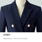 Chaqueta de Traje Negra Entallada — Blazer Casual de Manga Larga para Mujer 2026