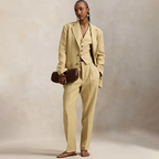 Conjunto de 3 Piezas en Lino (Chaqueta + Chaleco + Pantalón) — Traje Formal de Oficina