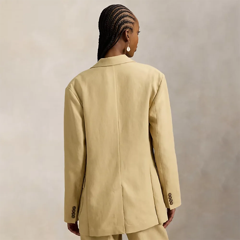 Conjunto de 3 Piezas en Lino (Chaqueta + Chaleco + Pantalón) — Traje Formal de Oficina