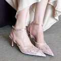 Mesh Slingback Heel Sandal – Summer Elegance