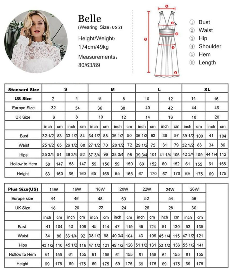 Vestido Sirena de Encaje con Manga Larga — Noche
