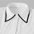 Blusa Formal con Lazo y Manga Larga — Camisa Elegante de Oficina