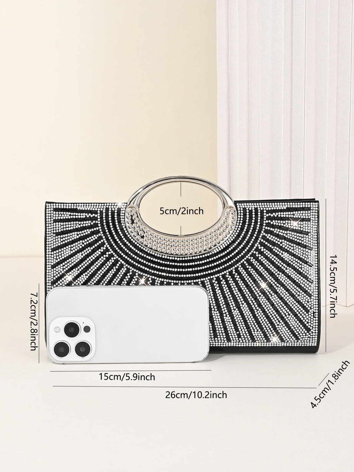 Clutch Retro with Large Ring – Bridal Dinner Bag