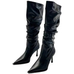 Botas Altas de Mujer con Tacón Fino y Punta Afilada — Estilo Elegante