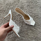 Mule de Perlas con Tacón Stiletto – Boda y Gala