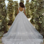 Vestido de Novia Vintage en Organza con Bordado — Personalizable