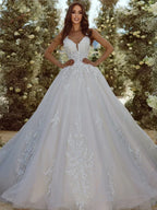 Vestido de Novia Vintage en Organza con Bordado — Personalizable