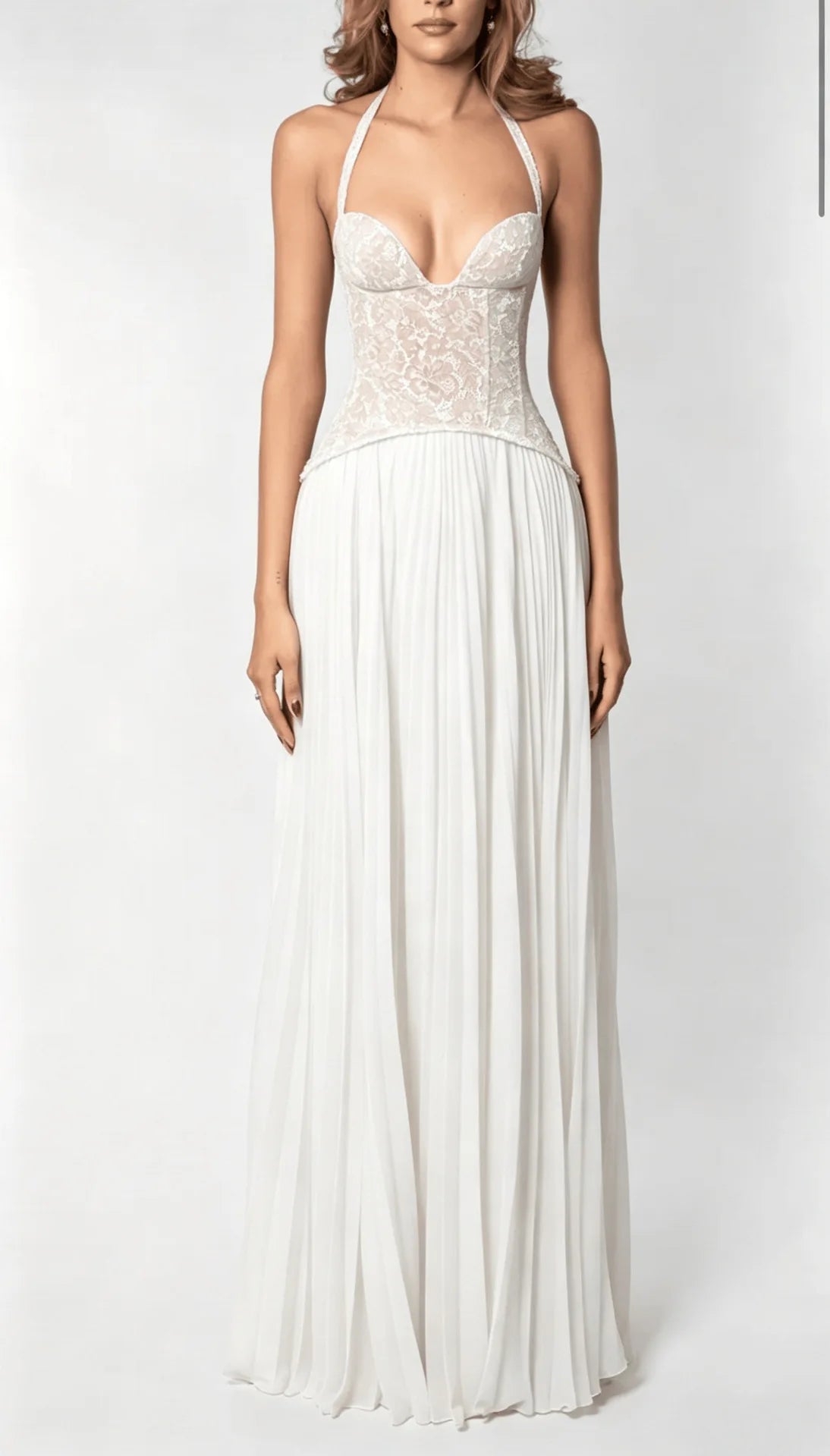 Vestido Corset Halter de Gala — Varios Colores