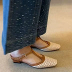 Sandalia Slingback de Tacón Medio – Mule Cuadrada Chic