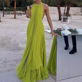 Elegant Sleeveless Top and Long Skirt Set