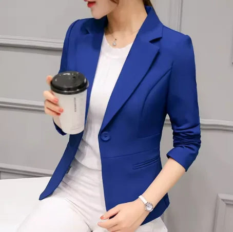 Blazer Elegante para Mujer — Chaqueta de Trabajo Rosa, Moda 2026