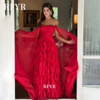 Vestido de Gala en Gasa con Chal Desmontable