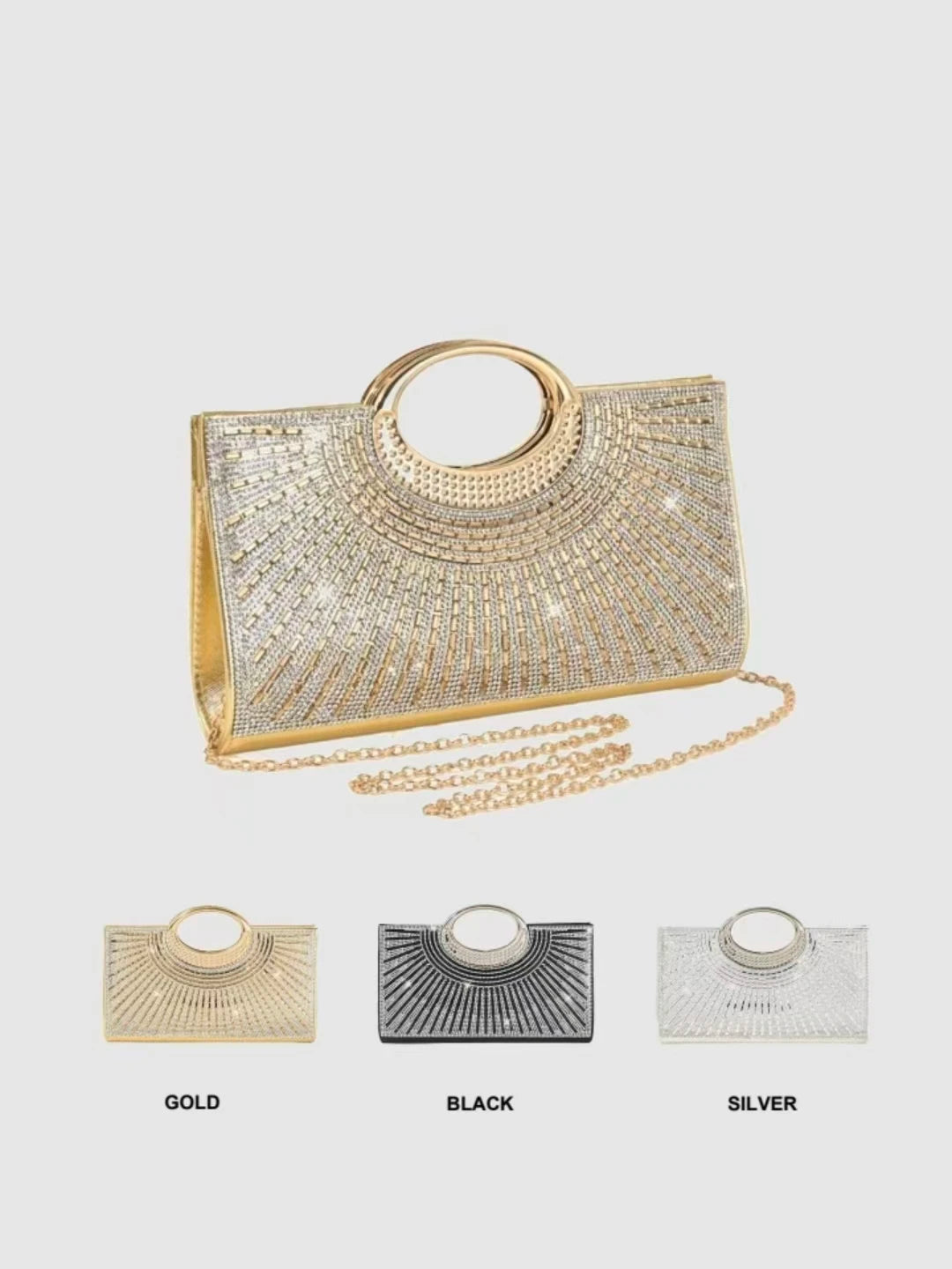 Clutch Retro with Large Ring – Bridal Dinner Bag
