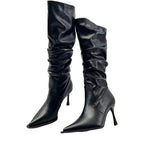 Botas Altas de Mujer con Tacón Fino y Punta Afilada — Estilo Elegante