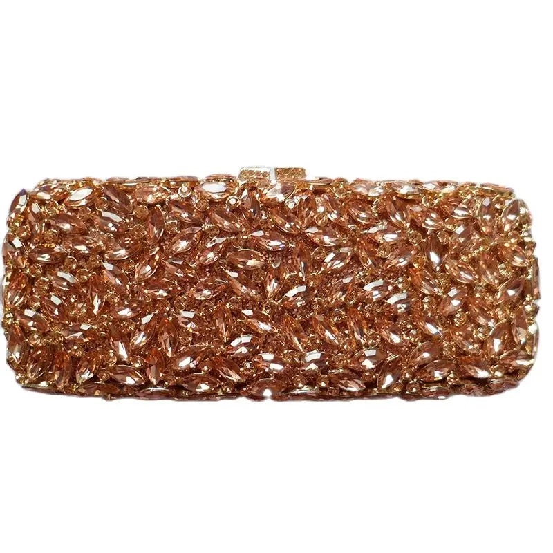 Clutch Metálico con Cristales – Bolso de Gala Multicolor
