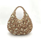 Clutch Rojo con Diamantes – Bolso de Fiesta Brillante