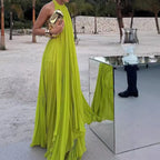 Elegant Sleeveless Top and Long Skirt Set