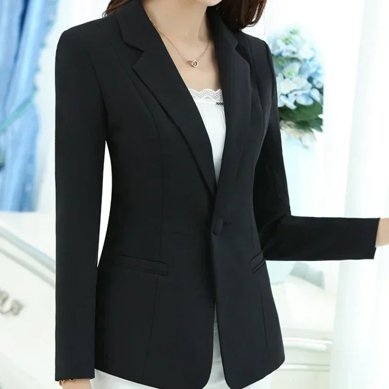 Blazer Elegante para Mujer — Chaqueta de Trabajo Rosa, Moda 2026